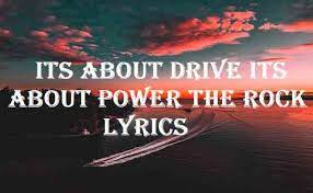 The Rock Raps is about The Power of Drive Lyrics
